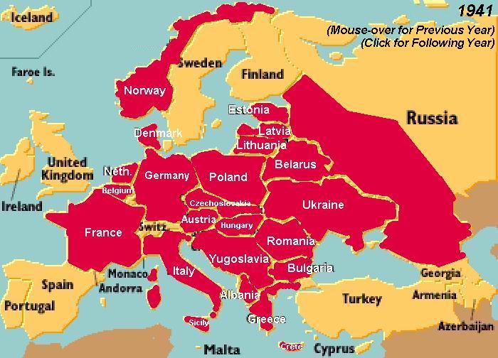 Europe Map Ww2 1941 - Andrew Clem ~ World War Two - A map of theworld ...